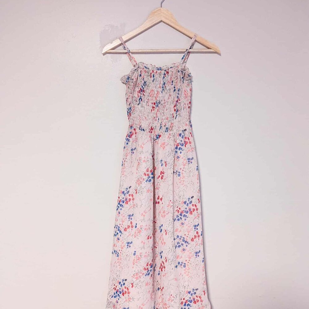 Forever 21 Light Pink Full Skirt Smocked Dress - Picture 3 of 4